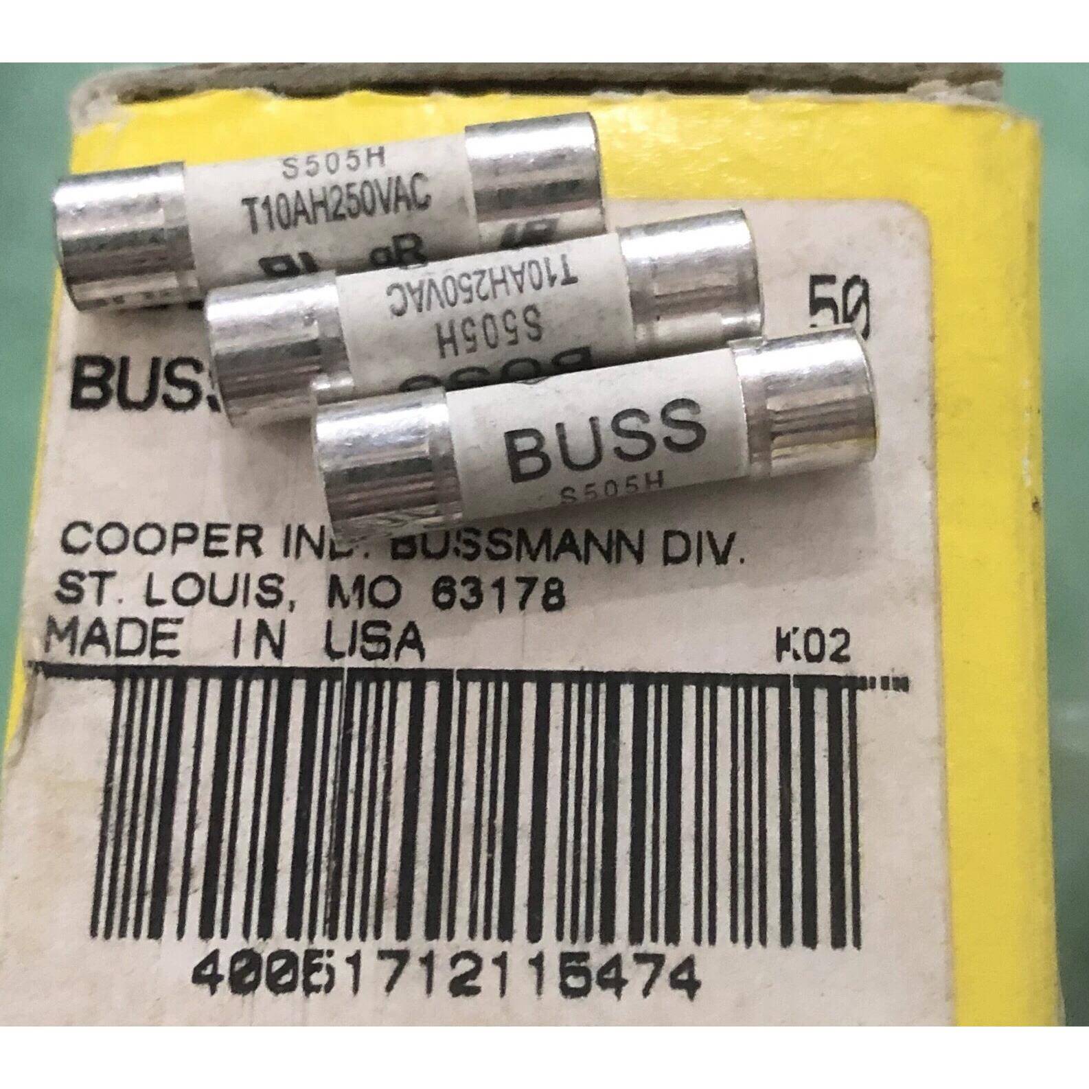 BUSS音响保险管 5*20mm 500mA800mA1A2A3.15A4A5A6.3A8A10A/250V