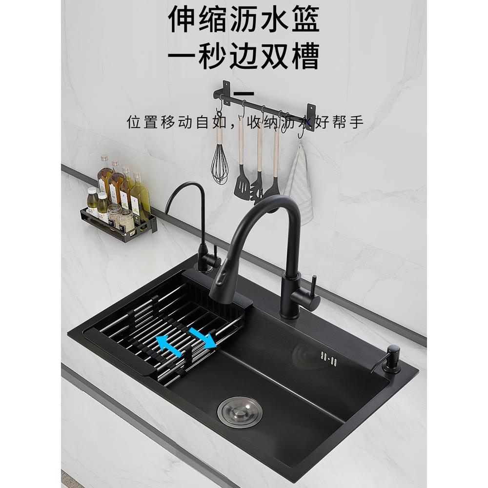 75x40 75x41 78x43 80x50 82x45厨房洗菜盆304不锈钢水槽大单槽