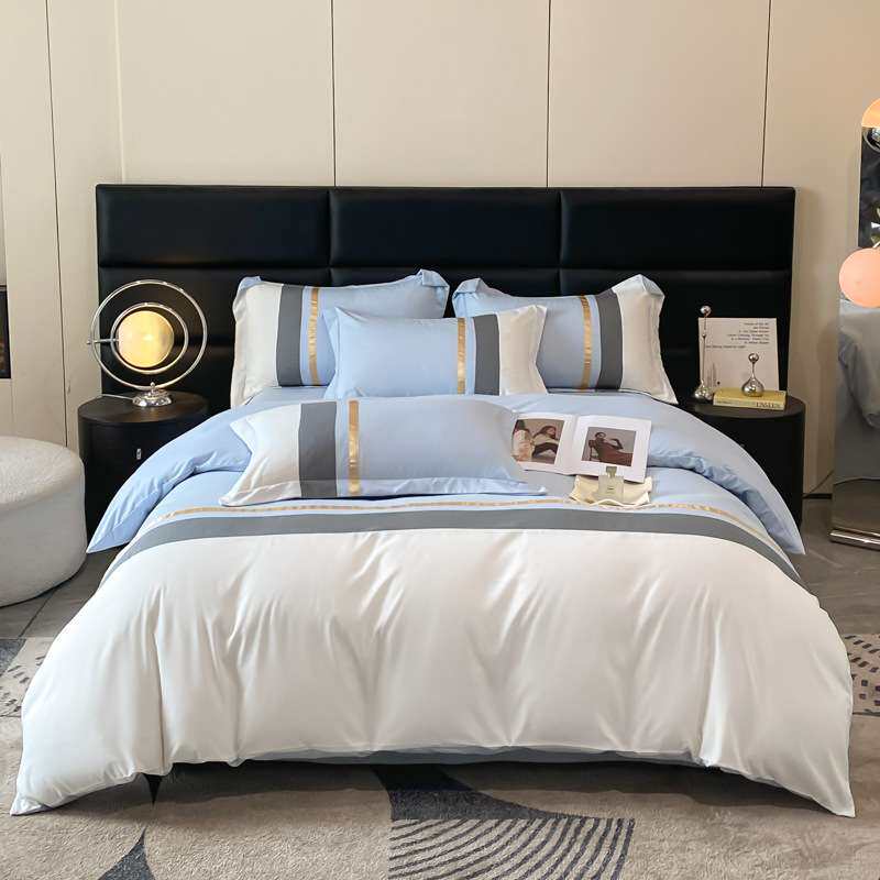 轻奢风床上用品四件套家用双人床春秋学生被褥床垫三六件套全套装