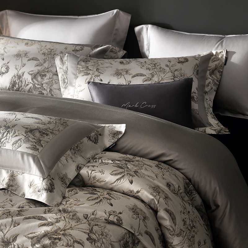 欧式宫廷风160支匹马棉四件套高精密艺术品被套丝滑裸睡四季用