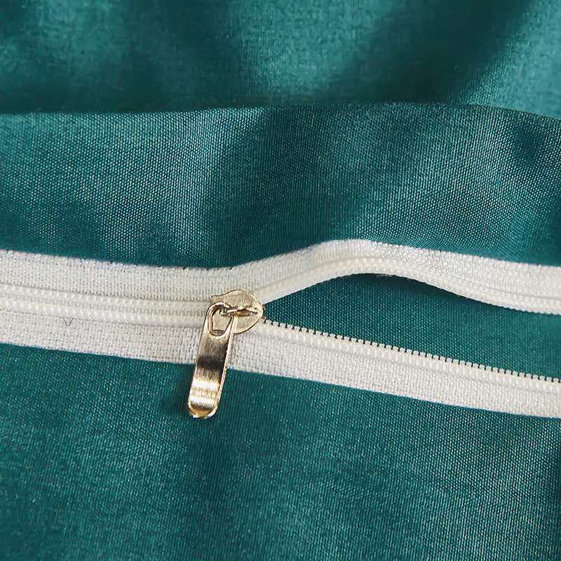 欧式轻奢刺绣床上四件套亲肤棉公主风纯色蕾丝花边被套床裙款加厚