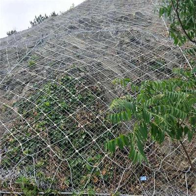 边坡防护网主动被动防护网山体危岩落石拦截菱形钢丝绳网专业施工