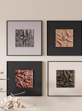 侘寂风高档玄关入户隔断柜装饰摆件酒店民宿复古软装艺术花瓶摆设