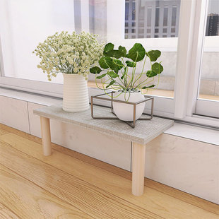 阳台加宽花架窗台拓宽实木花盆架台沿延伸长条置物架增宽神器定制