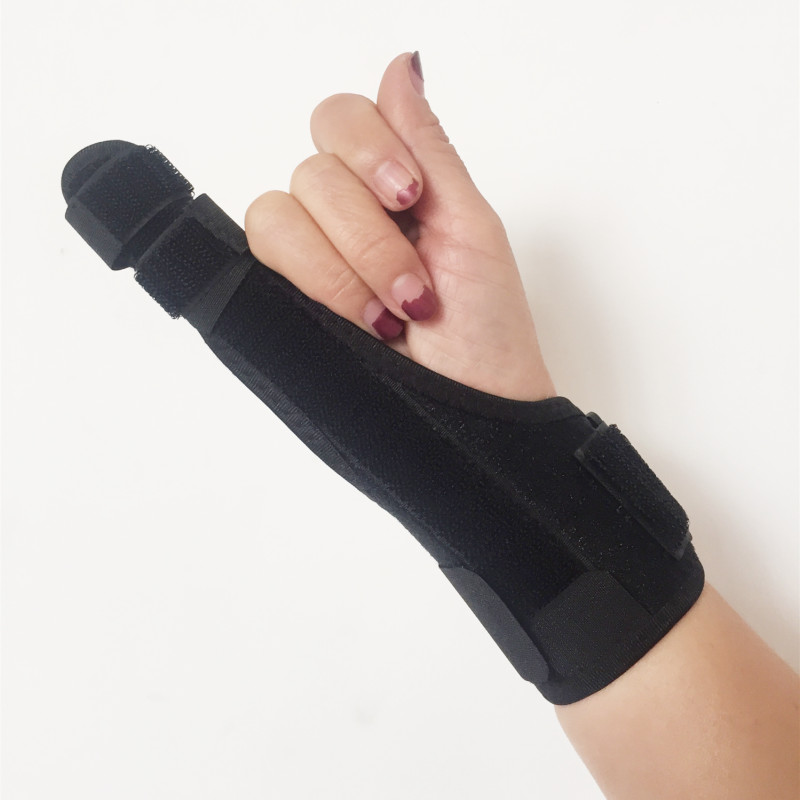 带钢板小手指护套支具双指固定带小拇指护具骨折扭伤骨裂夹板支架