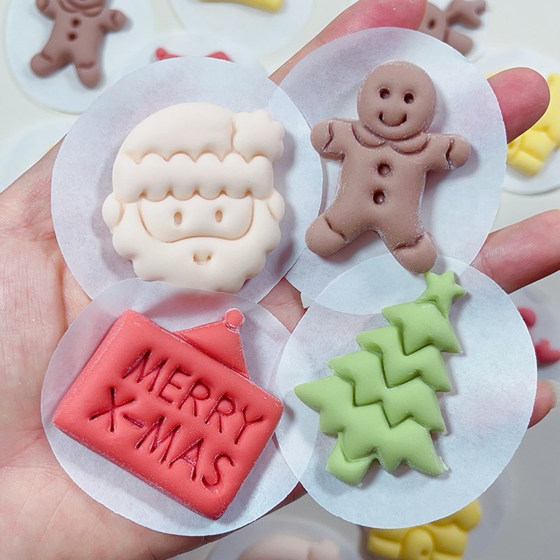 圣诞款姜饼人可爱一口馒头模具花饽饽花样面食切模diy