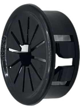 黑色RSB扣式塞头塑料扣式护线套护线圈花瓣形保护套出线圈环孔塞