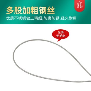 分体套猪器钢丝绳猪用保定器抓猪套索套猪嘴神器不锈钢长杆抓猪器