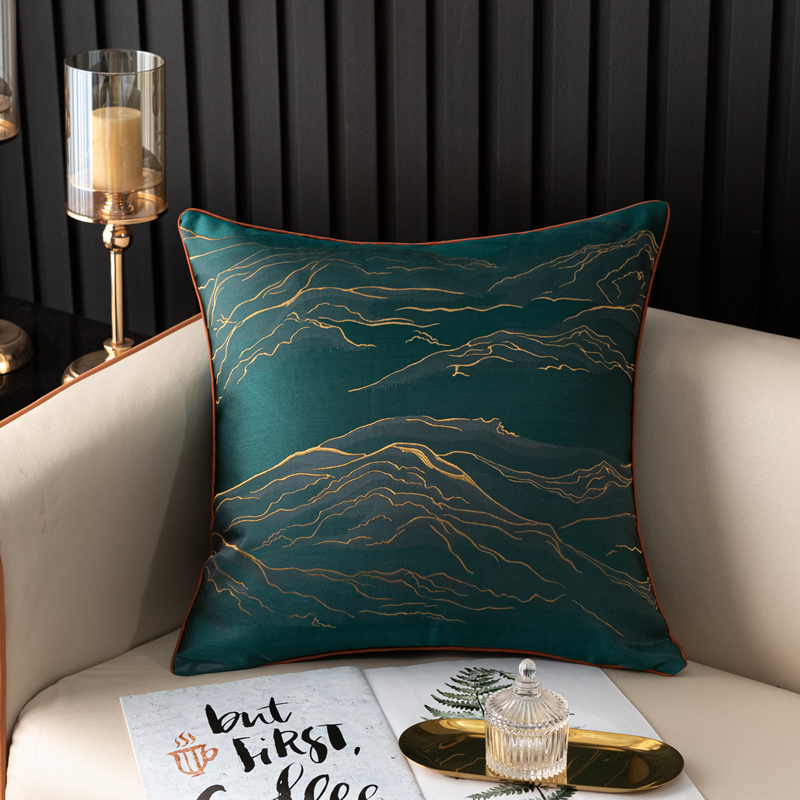 红色中国风大号靠垫客厅实木沙发大抱枕套55x55含芯中式靠枕大气