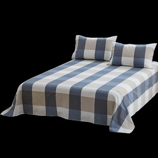 全棉水洗棉床单透气亲肤床罩床垫套大床床单250cm300cm定制