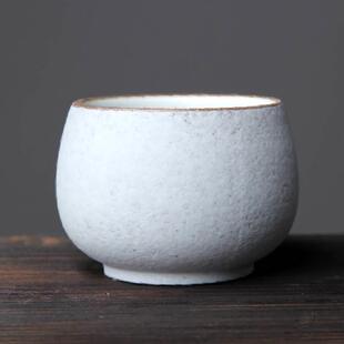 大号粗陶茶杯复古主人杯单杯功夫茶具个人品茗杯古朴茶盏陶瓷杯子