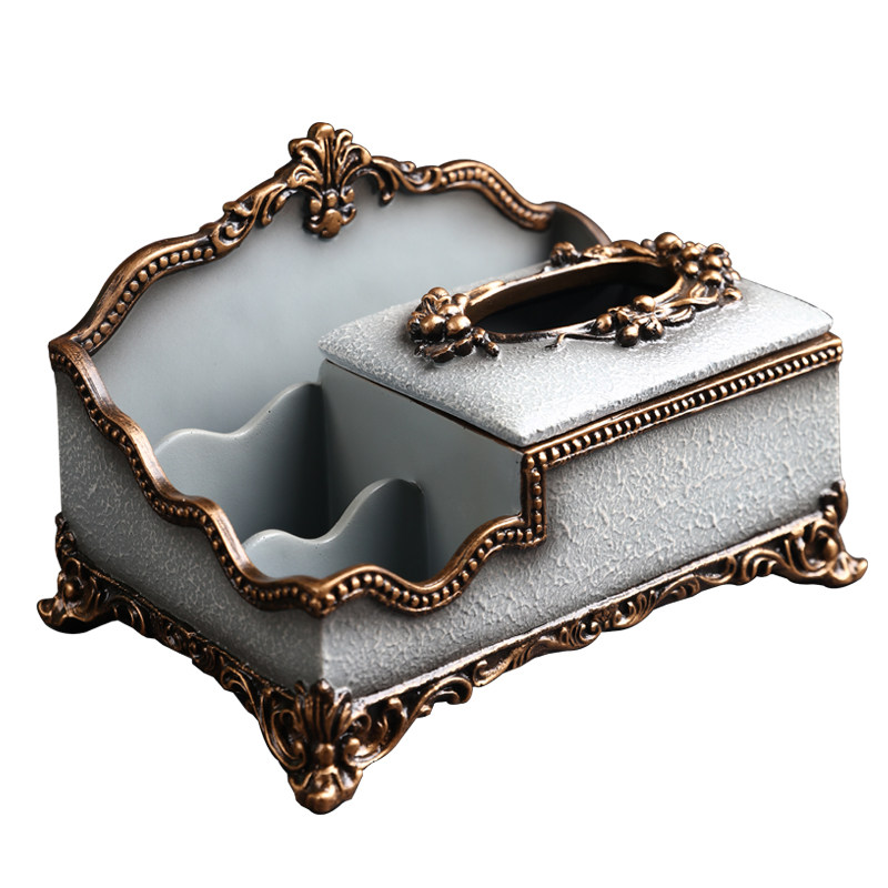 欧式奢华餐巾纸j盒茶几桌面美式盒复古抽纸盒客厅多功能盒,家居饰品,装饰纸巾盒,淘宝优惠券,粉丝福利购,淘宝优惠卷