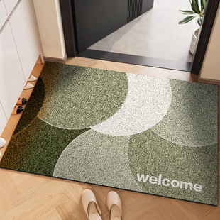 简约拼色家用进门口入户地垫丝圈免洗pvc防滑加厚耐脏刮沙脚垫子