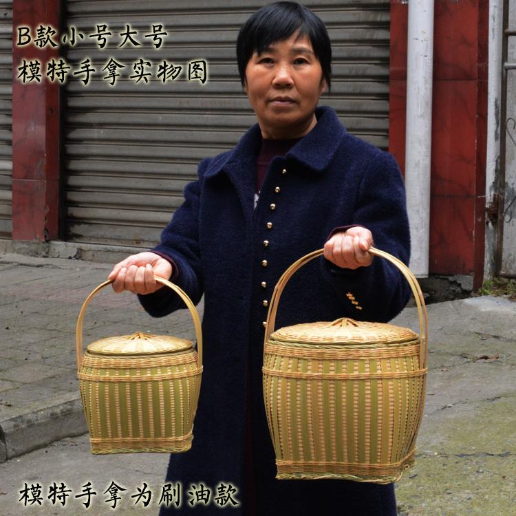 湘西手篮工竹编盖竹篮精篮鸡品蛋果篮礼品篮有竹制小号小号大号大