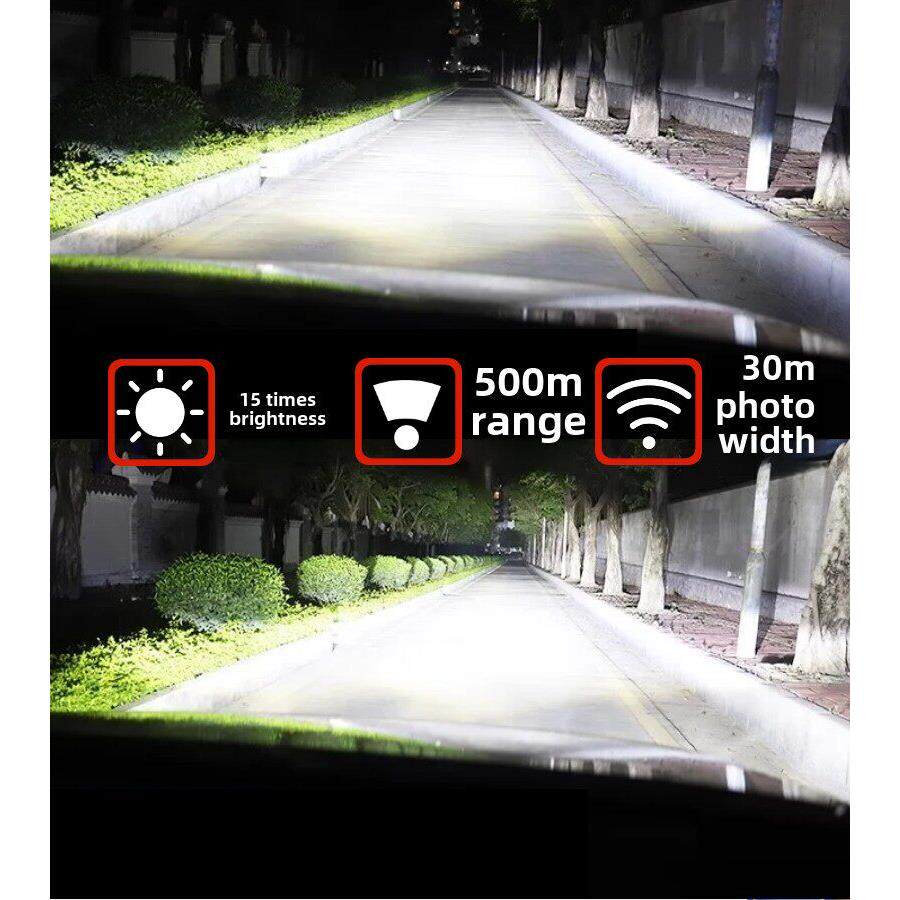 100W80W氙灯组车12V疝气大灯泡9005H7H11H4D2H超亮强光温度