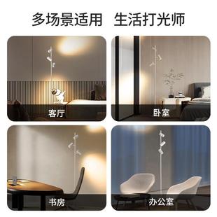 德普双头三头落地灯客厅沙发卧室床头读书简约设计立式护眼阅读灯