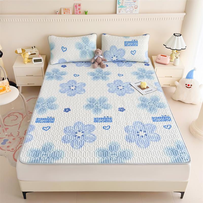 乳NJR23030软胶凉席单三件套夏季床可水洗冰丝席子笠宿舍单人床垫