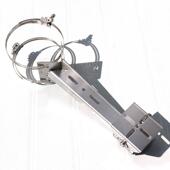 立杆不锈钢支架 304监控抱箍支架 重型抱箍支架 防爆监控支架定制