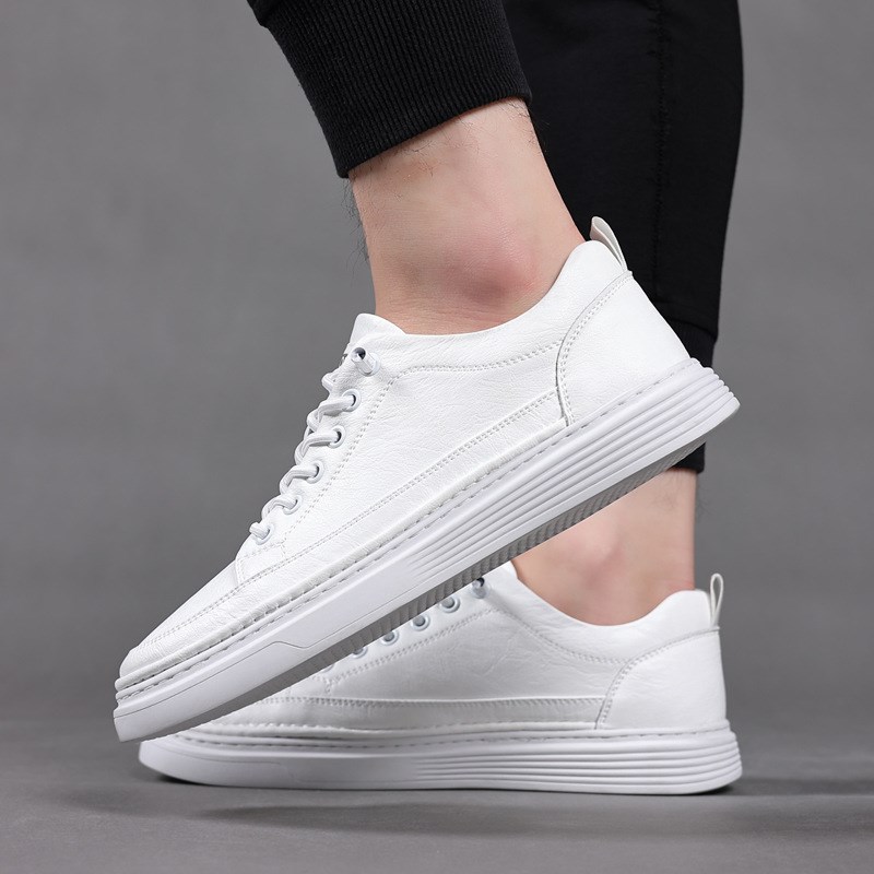 2024春夏秋季新款男士休闲大码45小白鞋男款板鞋46软皮软底47懒人