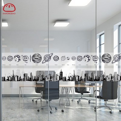 玻璃门贴纸腰线贴防撞条门贴厨房推拉门玻璃贴纸卫生间门贴防撞贴