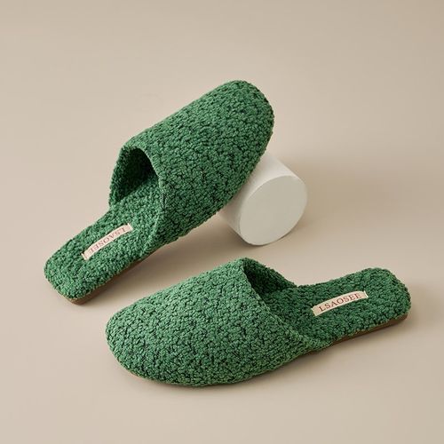 棉拖鞋秋冬季女款颗粒绒家居室保暖内情侣居家木地板牛筋底拖鞋男