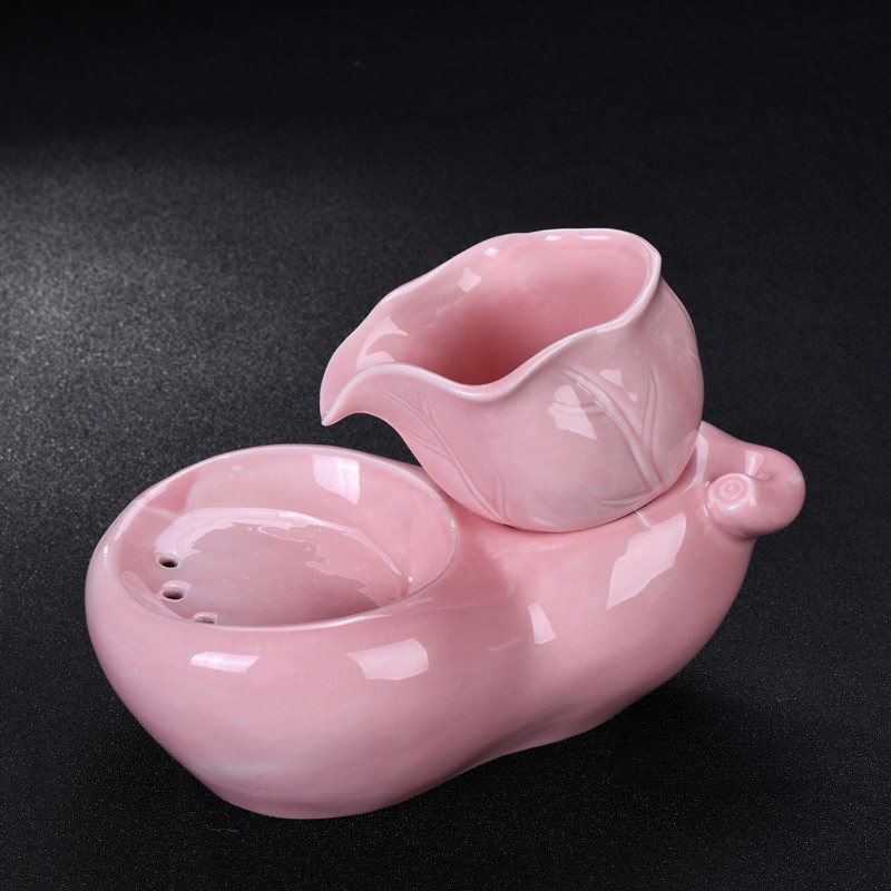 猫咪饮水机宠物陶瓷自动循环喂水碗盆狗不插电流动活水喷泉喝水器