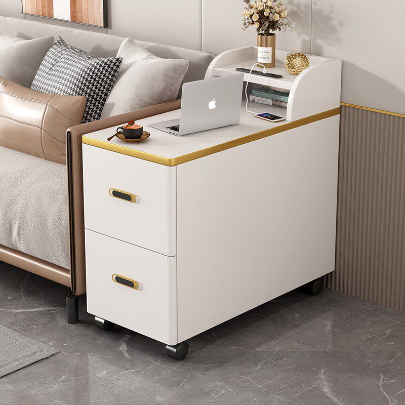 USB边几沙发边柜沙发柜带插座茶几缝隙扶手柜角几侧边窄边柜客厅