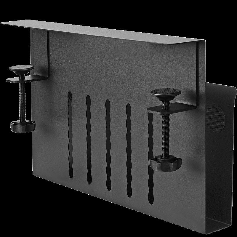 笔记本电脑收纳支架办公桌面平板立式挂架桌下多功能宿舍置物托架