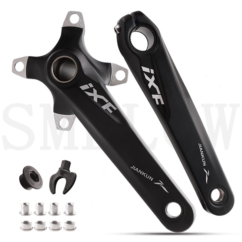 IXF曲柄山地车中空牙盘曲柄 改装单盘左右曲柄 中空曲柄 单盘
