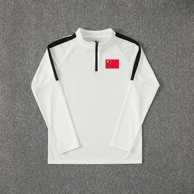 田径体育生男女秋冬训练服跑步健身运动比赛健身衣半拉链长袖长裤