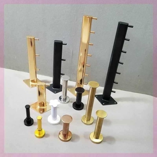 单独陈列多功能展示架衣架点挂服装店方I管金属墙上上墙挂架,.。