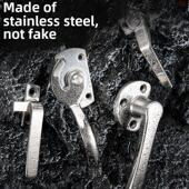 不锈钢304镜面旋转紧迫式 密封涂装 设备把手冷库烤箱海鲜柜拉手