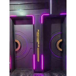 KTV防火门隔音门包房门发光酒吧专用不锈钢门歌厅定制包厢网红门