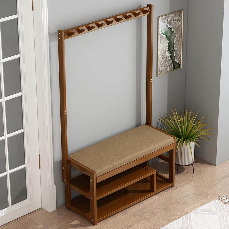 换鞋凳衣帽架一体鞋架简易门口可坐出租房家用多层挂衣置物小鞋柜,住宅家具,鞋架,淘宝优惠券,粉丝福利购,淘宝优惠卷