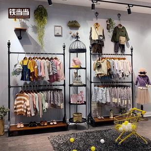 童装模特道具店铺架子服装店展示架落地式中岛架童装货架组合高档