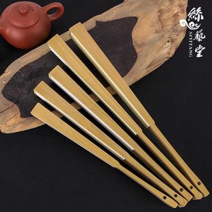 丝艺堂宣纸折扇7-10寸精品玉竹扇骨司玉扇子文玩扇配苏工扇面宣面