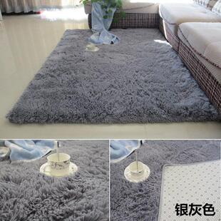ins长毛绒客厅茶几地毯网红灰色卧室满铺床边毛毯地垫长方形家用
