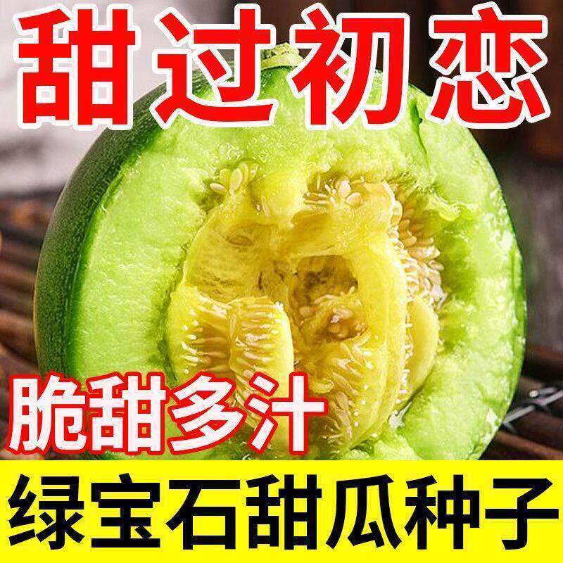绿宝石羊角蜜超甜甜瓜种子春季四季蔬菜种孑香瓜种籽大全秧西瓜