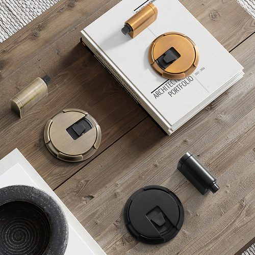 免打孔门吸地吸门挡器无磁推压防风地吸防撞新型机械隐形门阻静音