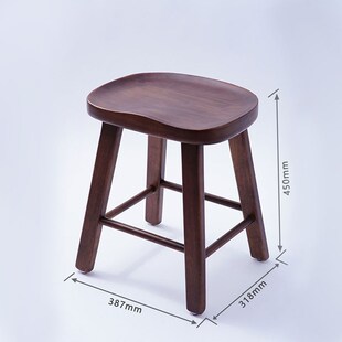 实木凳子家用结实耐用板凳吧台椅简约梳妆凳原木餐椅小矮凳换鞋凳