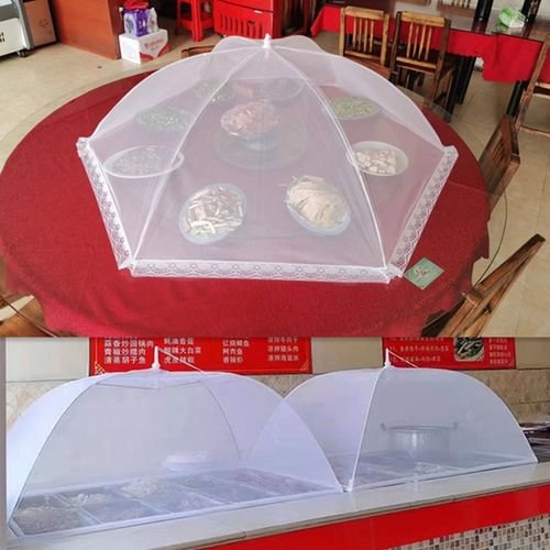 饭桌盖菜罩特大号家用厨房折叠餐桌罩防尘防蝇饭菜罩剩菜食物网罩