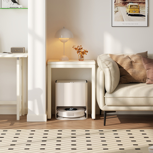 扫地机器c人置物架实木打印机架子鱼缸放置柜饮水机可移动沙发边