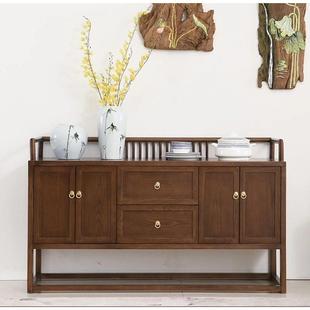 新中式餐边柜会所装饰柜样板房玄关柜储藏柜酒店端景台中国风家具