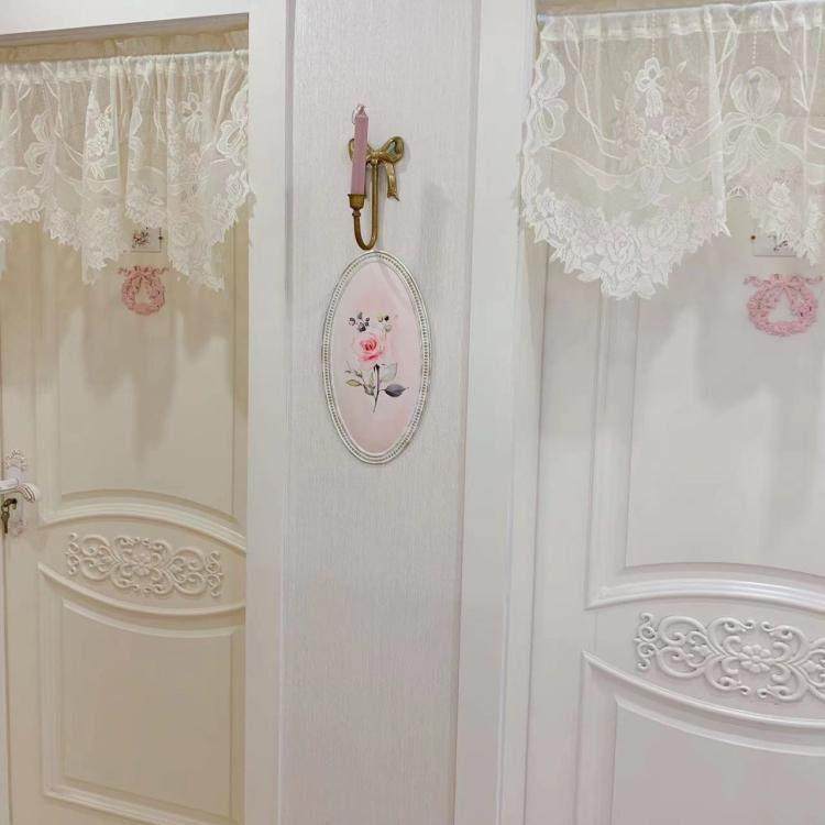 覆古法式田园玫瑰花铁艺挂画装饰画壁画壁饰烛台壁饰户外花园挂饰,家居饰品,壁饰,淘宝优惠券,粉丝福利购,淘宝优惠卷