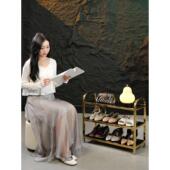 现代 轻奢鞋 免 金色不锈钢多层储物架 简约 架 高端家居入口