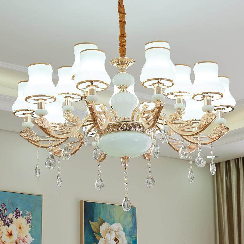 现代简约客厅灯简欧吊灯大气家用餐厅卧室灯具LED灯饰网红房间灯