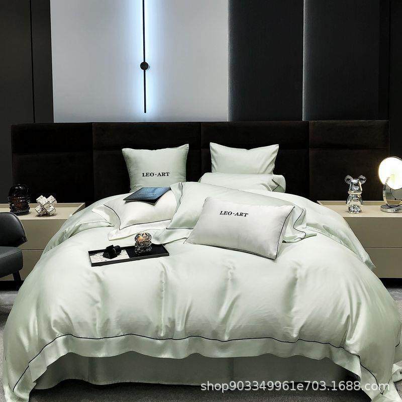 60支兰精天丝四件套双面简约春夏季清凉床上用品直销LA