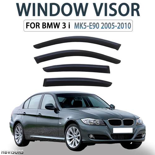 适用于2005-2010BMW3I晴雨挡雨眉遮雨档黑武士Windowvisor