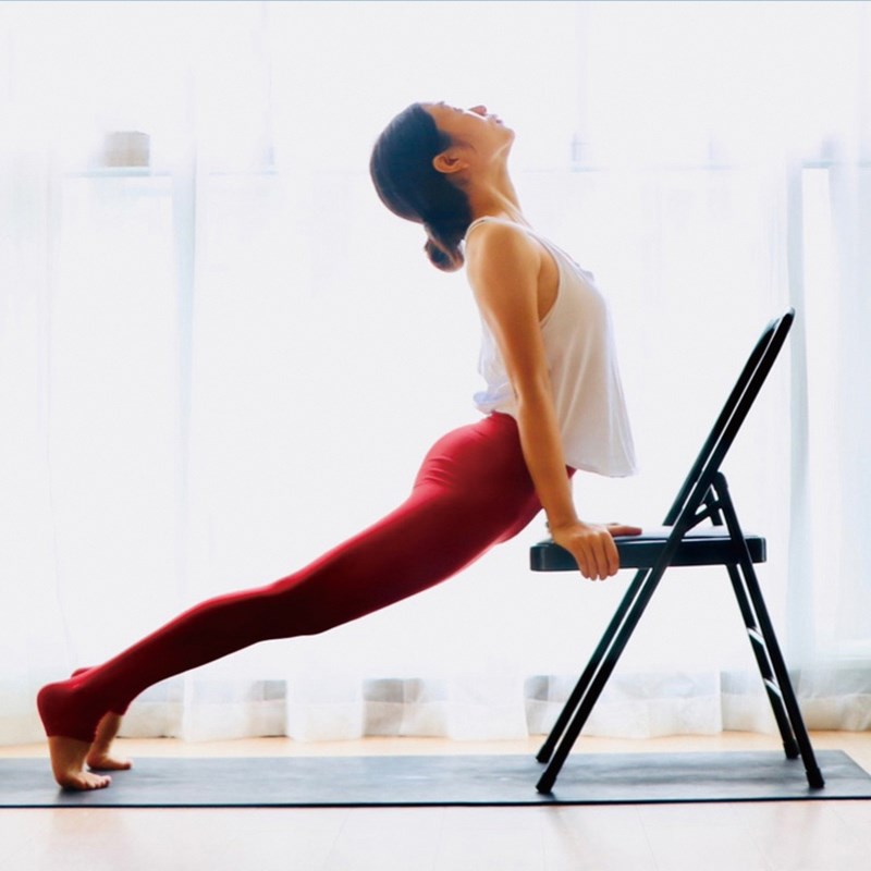 TOYOGcI专业艾扬格辅助椅yoga加硬加粗瑜伽辅助折叠椅瑜伽椅