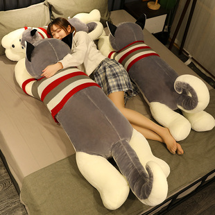 抱枕女生睡觉哈士奇毛绒玩具男生款大号玩偶狗狗R公仔布娃娃送女